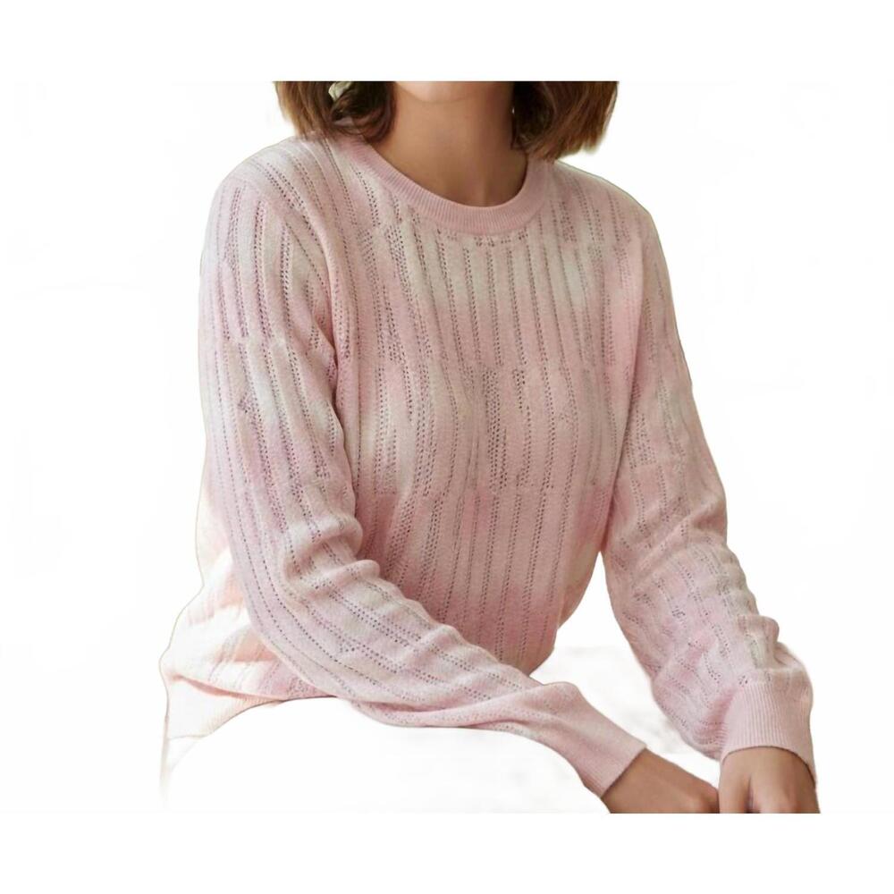 NEW AMIRI destroy and repair crew sweater in pink